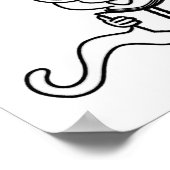 ページブックワームの色付け ポスター (角)