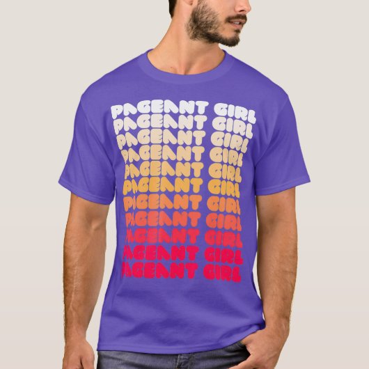 ページャンクイーンショーガールミーム美しいドラッグTシャツ Tシャツ (正面)