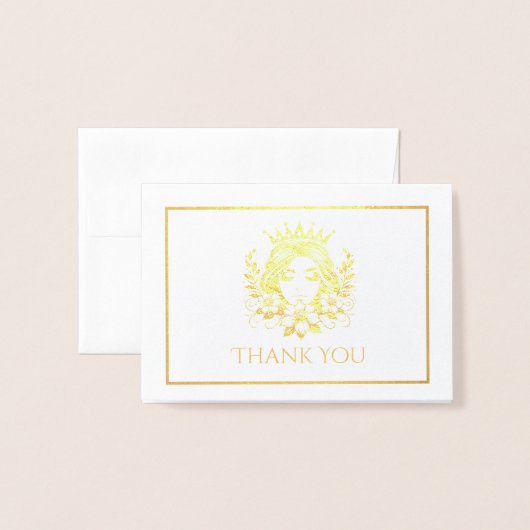 ページャントクイーンクラウンミニ 箔カード (封筒付き正面)