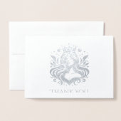 ページャントクイーンサンキューカード 箔カード (封筒付き正面)