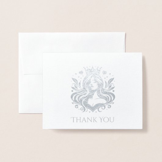 ページャントクイーンサンキューカード 箔カード (封筒付き正面)