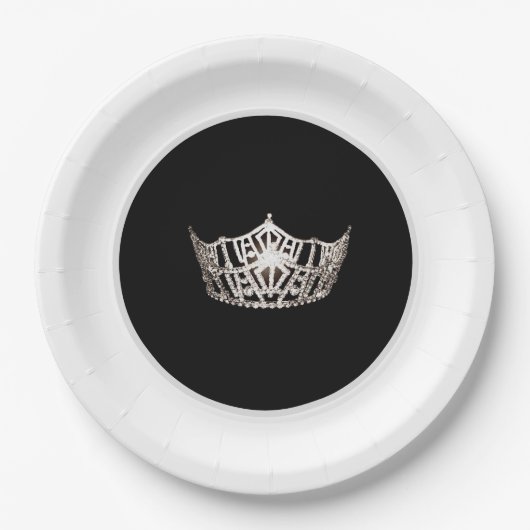 ページャントクラウンパーティー紙プレート ペーパープレート (正面)