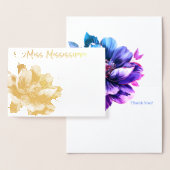 ページャントクラウン&マグノリアゴールドフォイルサンキューカード 箔カード (ディスプレー)