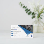 ページライタープロフェッショナル名刺を回す 名刺 (スタンド正面)