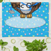 ページングDOCのフクロウ キッチンタオル (折り畳み)
