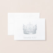 ページントクラウンサンキューカード 箔カード (封筒付き正面)