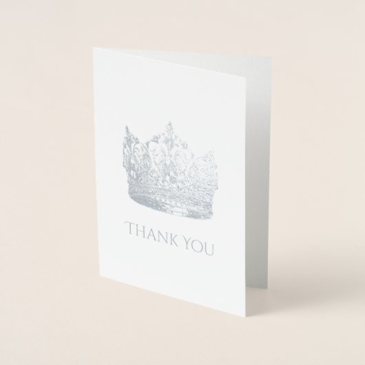 ページントクラウンサンキューカード 箔カード (正面)