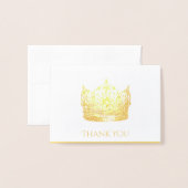 ページントクラウンサンキューカード 箔カード (封筒付き正面)