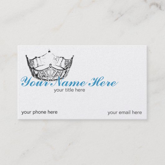 ページントクラウンリソカスタマイズビジネスカード 予約カード (正面)