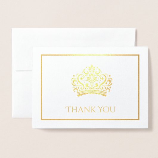 ページントクラウン 箔カード (封筒付き正面)