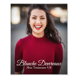 ページントモデリングポートレートのヘッドショット フォトプリント           