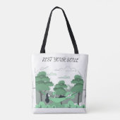 ページ内の静穏 トートバッグ (裏面)