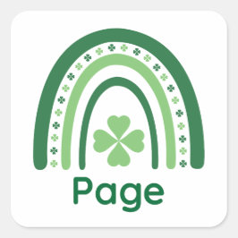 ページ名クローバーボホレインボー スクエアシール