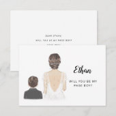 ページ少年にしてくれませんか？ プロポーズ フラット カード (正面/裏面)