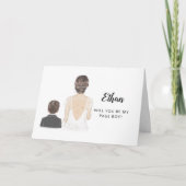 ページ少年になってくれませんか？ プロポーズ用折りたたみカード カード (正面)