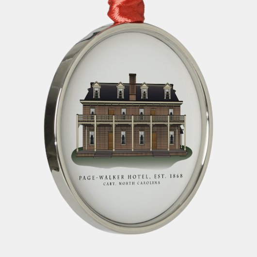 ページ歩行者のホテルCaryのNCの記念するオーナメント メタルオーナメント (右)