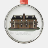 ページ歩行者のホテルCaryのNCの記念するオーナメント メタルオーナメント (正面)