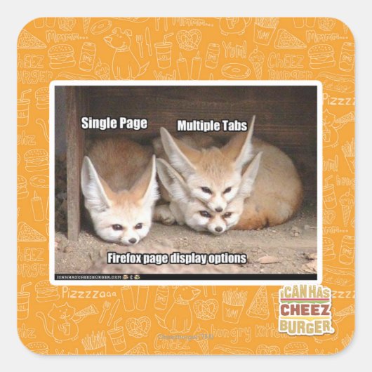 ページ表示オプション スクエアシール (正面)