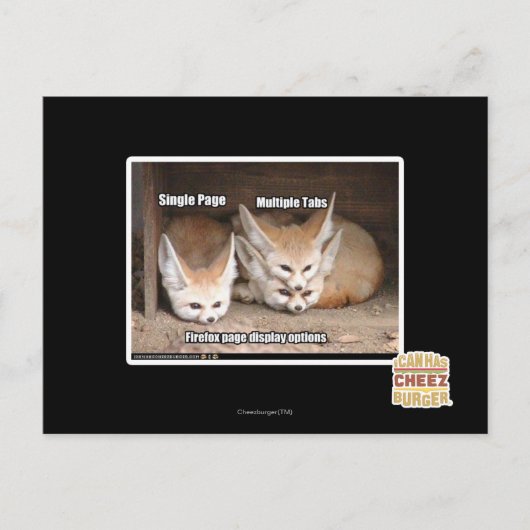 ページ表示オプション ポストカード (正面)