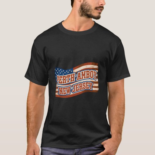 ペースアムシティ ニュージャージー州 アメリカ国旗 Tシャツ (正面)