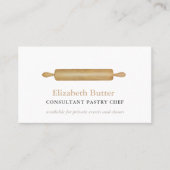 ペーストリー作りの職人か私用ベーキングは、麺棒分類します 名刺 (正面)