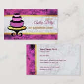 ペーストリー作りの職人のスローガンの名刺 名刺 (正面/裏面)