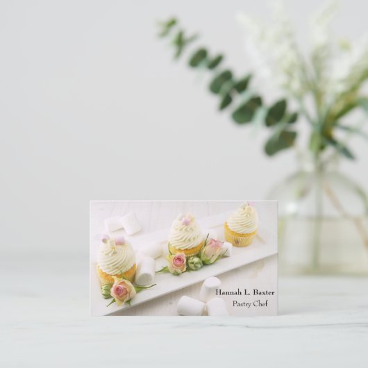 ペーストリー作りの職人の名刺 名刺 (スタンド正面)