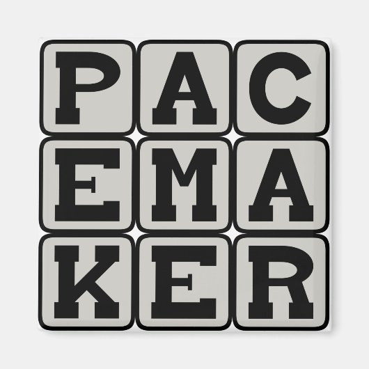 ペースメーカー, 心臓補助装置 マグネット (正面)