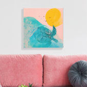 ペースユアシーカメ感動的ビーチハウス キャンバスプリント (インサイチュ (リビング))