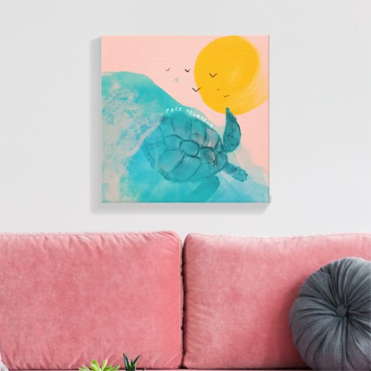 ペースユアシーカメ感動的ビーチハウス キャンバスプリント (インサイチュ (リビング))