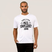 ペース苦情言い合い カップルペア オーダーメイド Tシャツ (正面フル)