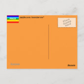 ペース（平和）国旗のイタリアンはがき ポストカード (裏面)