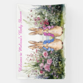 ペーターとFLOPSY赤ちゃんシャワーをパーソナライズ 横断幕 (縦)