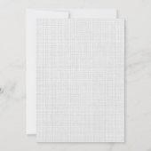 ペーターをパーソナライズうさぎフロッピーファースト・イースター 招待状 (裏面)