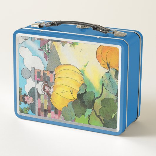 ペーターカボチャ食い母ガチョウ子供部屋韻 メタルランチボックス (裏面)