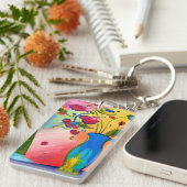 ペーターカラフルの最大キインスパイアーチェイン キーホルダー (正面右)