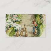 ペーターザラビットガーデンベビーシャワーおむつラッフル エンクロージャーカード (裏面)