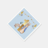 ペーターザラビットジェミマファースト誕生日 スタンダードカクテルナプキン (角)
