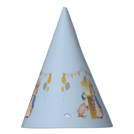 ペーターザラビットジェミマファースト誕生日 パーティーハット (右)