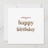 ペーターザラビットジョセフィーヌバニーハッピーバースデー カード (裏面)