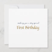 ペーターザラビットバルーン第1誕生日 カード (裏面)