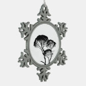 ペータースノーフレークオーナメント スノーフレークピューターオーナメント (左)