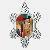 ペータースノーフレークオーナメント スノーフレークピューターオーナメント (右)