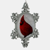 ペータースノーフレークオーナメント スノーフレークピューターオーナメント (左)