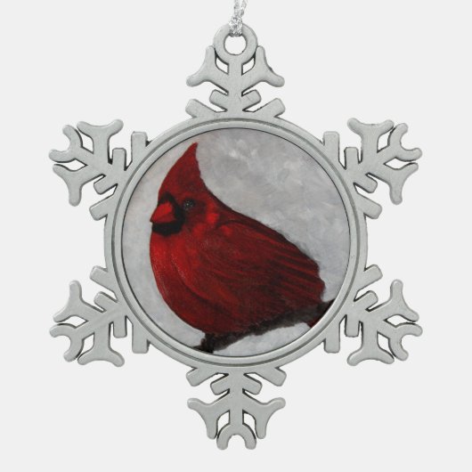 ペータースノーフレークオーナメント スノーフレークピューターオーナメント (正面)