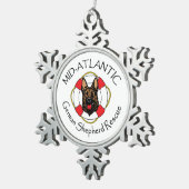 ペータースノーフレークオーナメント スノーフレークピューターオーナメント (右)