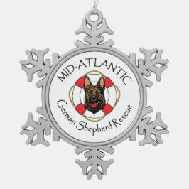 ペータースノーフレークオーナメント スノーフレークピューターオーナメント