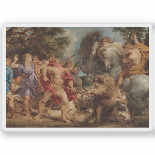 ペーターポールルーベンス – ザカリドニアボア狩り シール (正面)