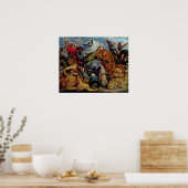 ペーターポールルーベンス – タイガーとライオンの狩り ポスター (キッチン)