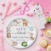 ペーターラビットアニマルズガーデンツール赤ちゃんシャワー ペーパープレート (パーティー)